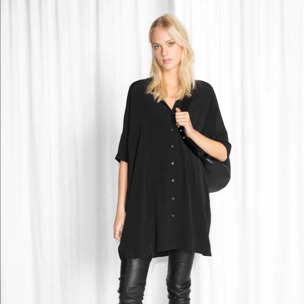 & Other Stories Over Sized Shirt Dress